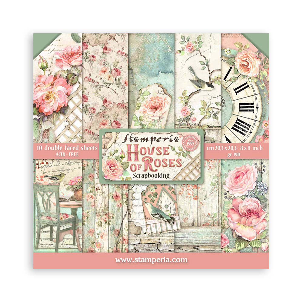 Pappír 8x8 - House of Roses