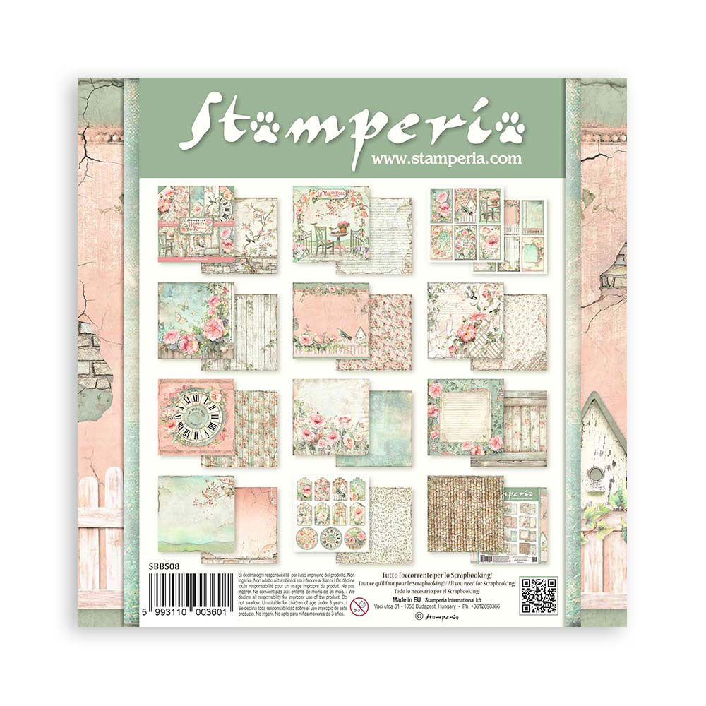 Pappír 8x8 - House of Roses