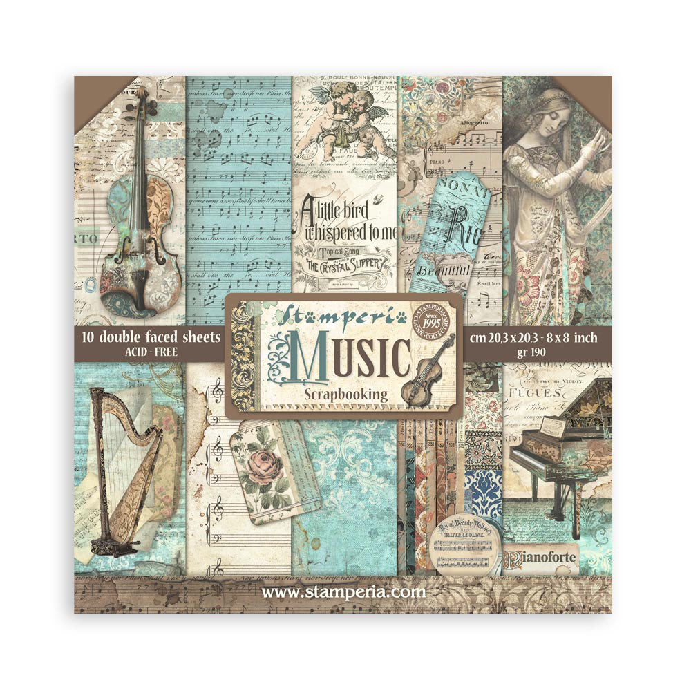Pappír 8x8 - Music