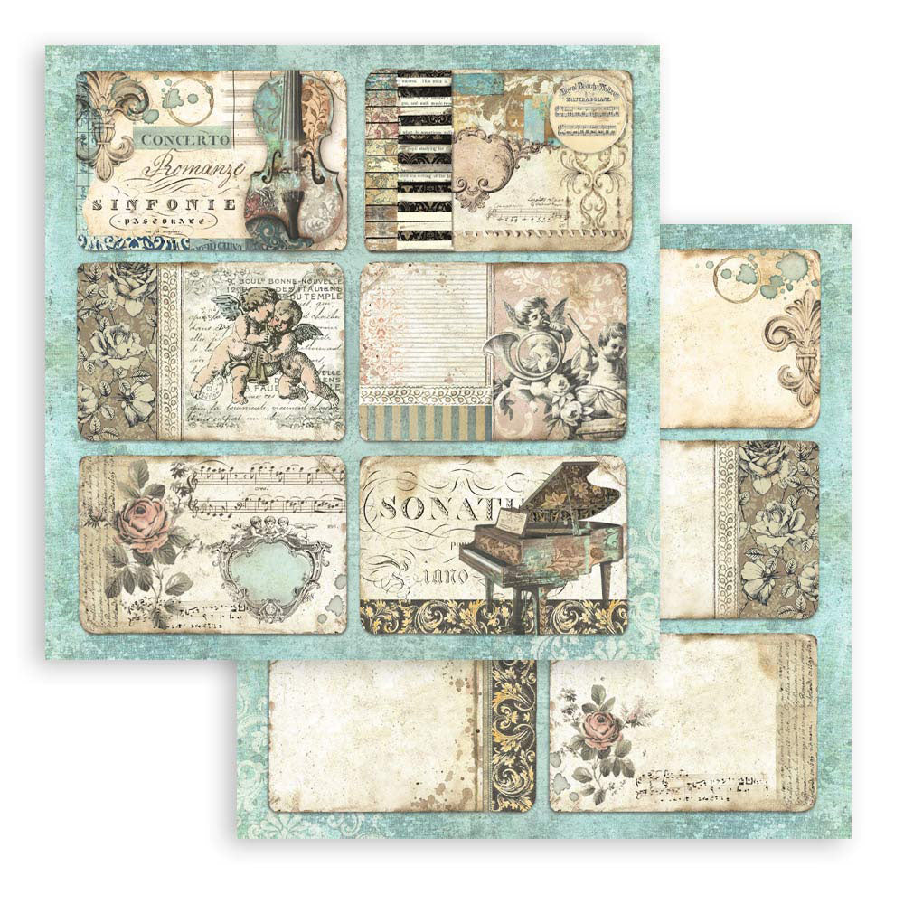Pappír 8x8 - Music
