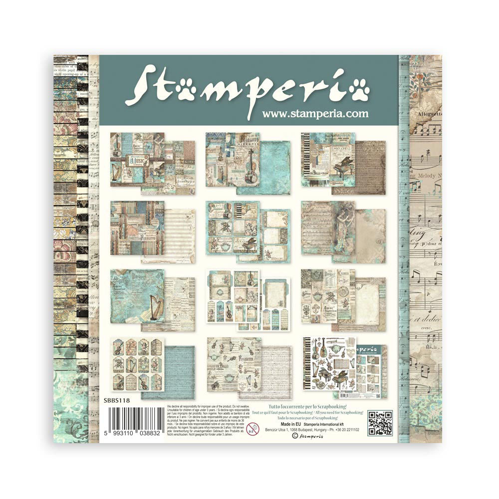 Pappír 8x8 - Music