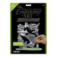 Engraving Art - Silver Foil / Orca Whales