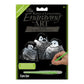 Mini Engraving Art Silver - Penguins