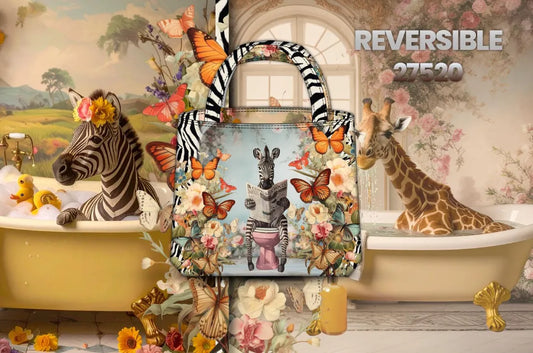 Töskupanell 125x150/ 100co ( Reading zebra )