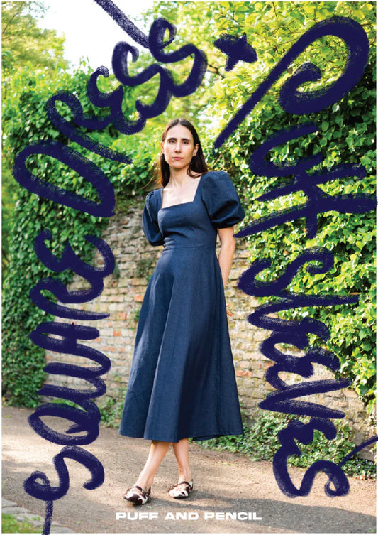 Puff and Pencil - Square Dress x Puff Sleeve