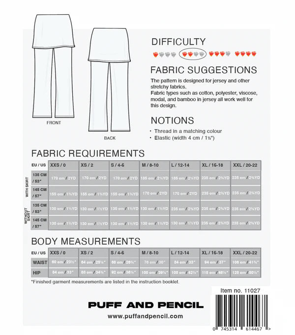 Puff and Pencil - Skirty Pants