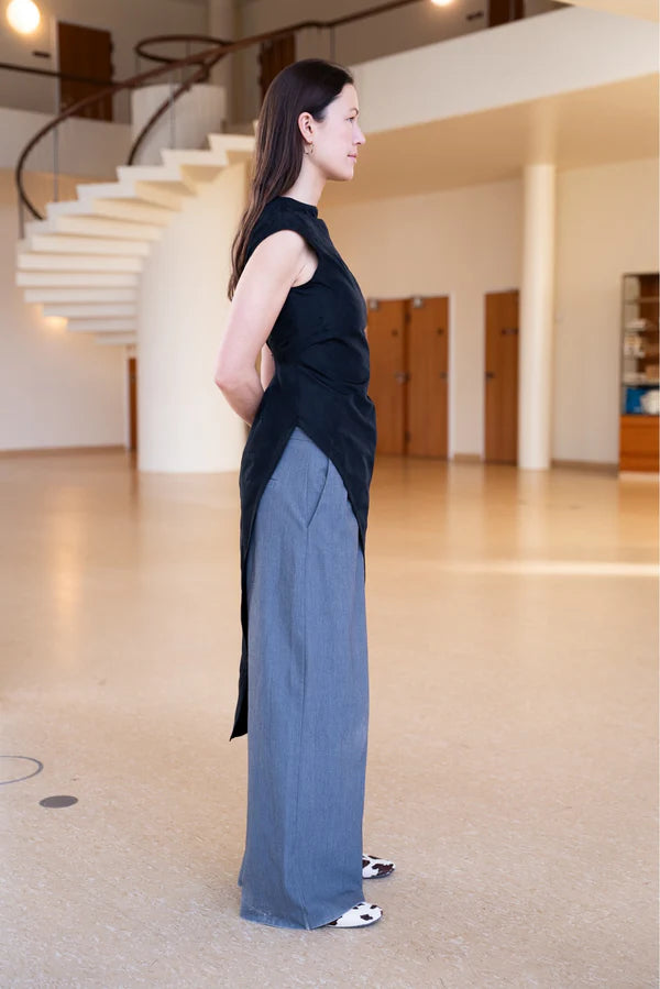 Puff and Pencil - Slash Dress x Cap Sleeve