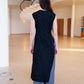 Puff and Pencil - Slash Dress x Cap Sleeve