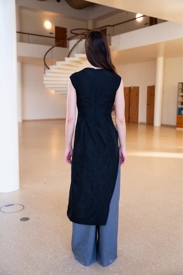 Puff and Pencil - Slash Dress x Cap Sleeve