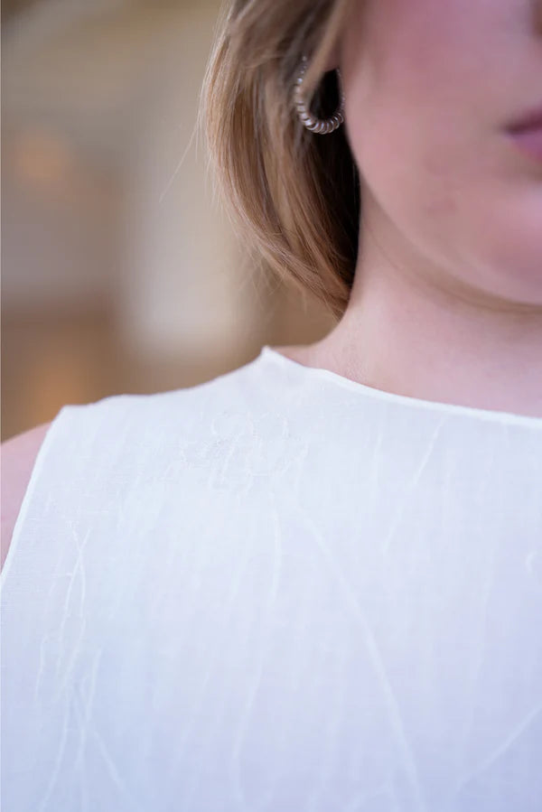 Puff and Pencil - Slash Dress x Cap Sleeve