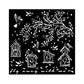 Stensill 18x18sm - Garden nests