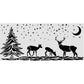 Stensill 12x25sm - Christmas Deers