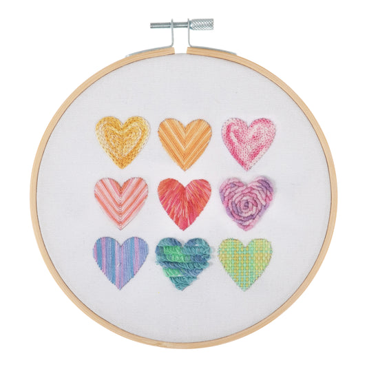 Embroidery Hoop: Obre Hearts