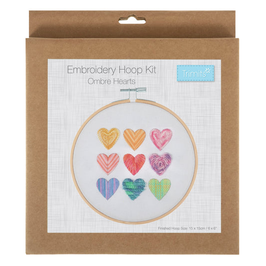 Embroidery Hoop: Obre Hearts