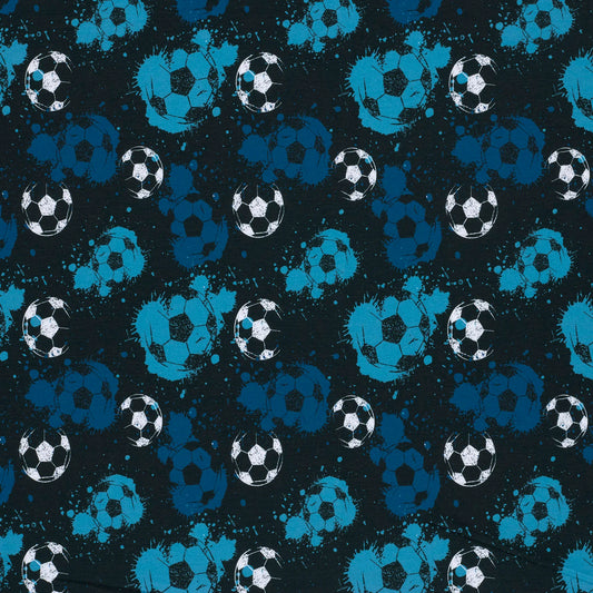 Bómullarjersey - Soccer balls