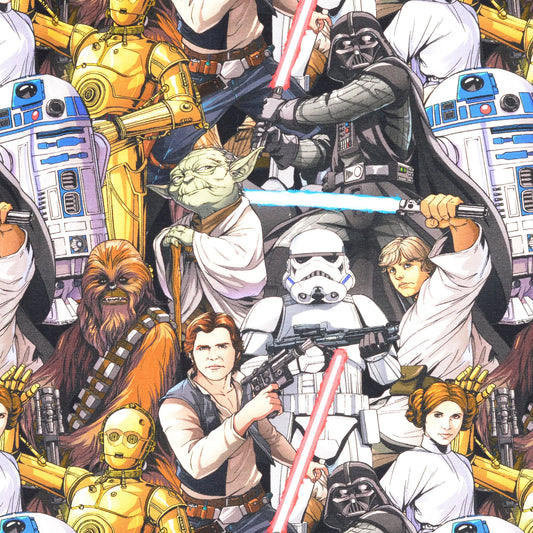 Bómullarjersey - Star Wars