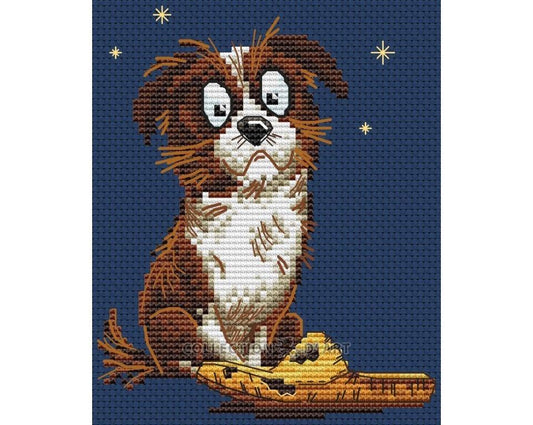 Útsaumur - Friendly Woof!