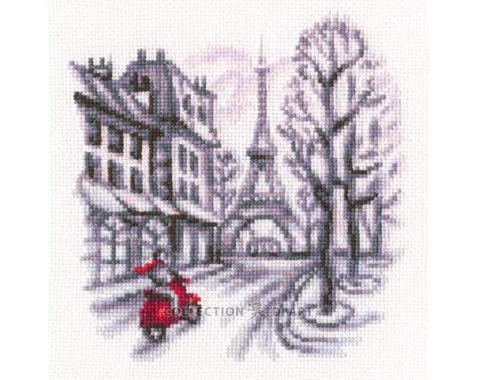 Útsaumur - "On the streets of Paris"