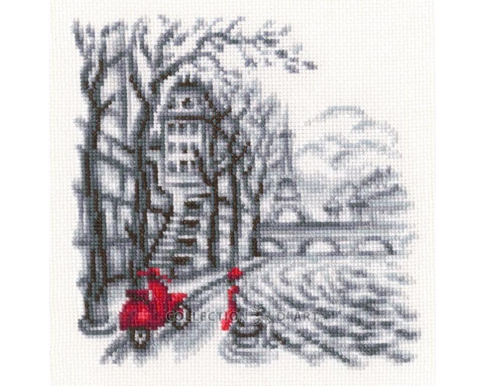 Útsaumur - "On the streets of Paris"