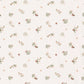 Bómullarjersey - Flowers Off White