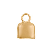 End Cap Oval - gold / metal / silver