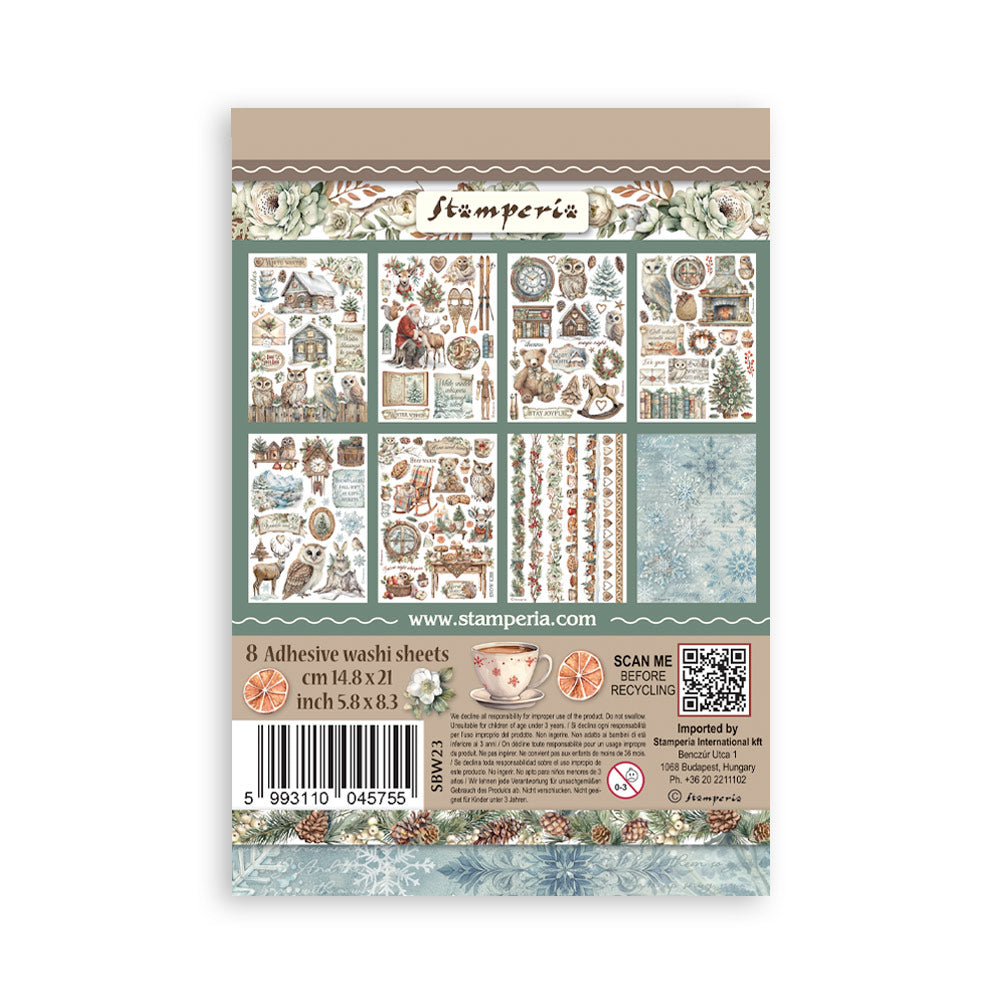 Washi pad 8stk A5 - The Owl's House