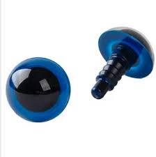 Augu - blá - 30mm 1stk