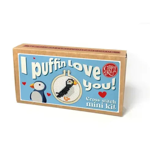 Útsaumur - I puffin love you