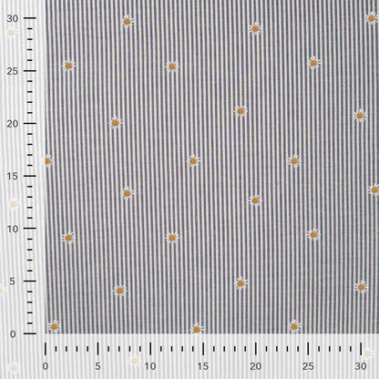 Bómullarefni Cotton Embroidery