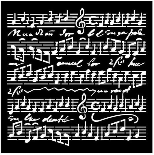 Stensill 18x18sm - Music Scores