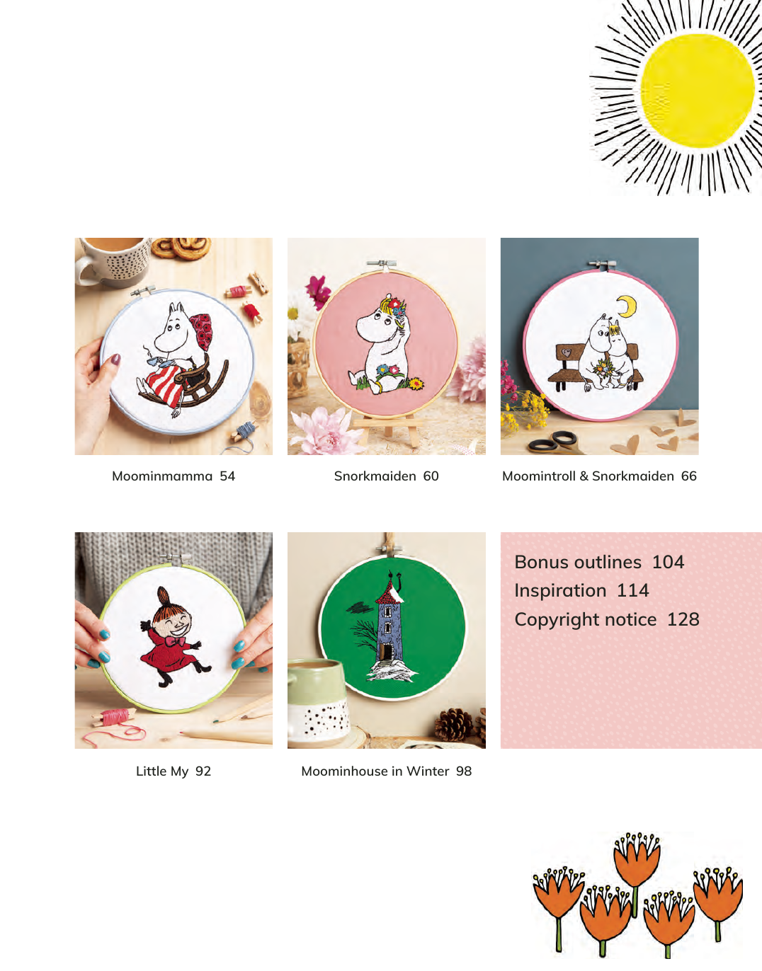 Bók - Moomin Embroidery