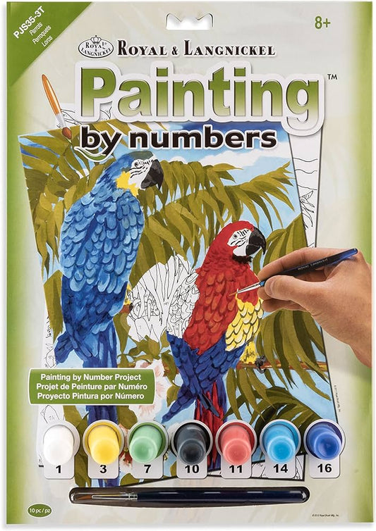 Painting by numbers / Parrots