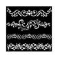 Stensill 18x18sm - Around the world borders