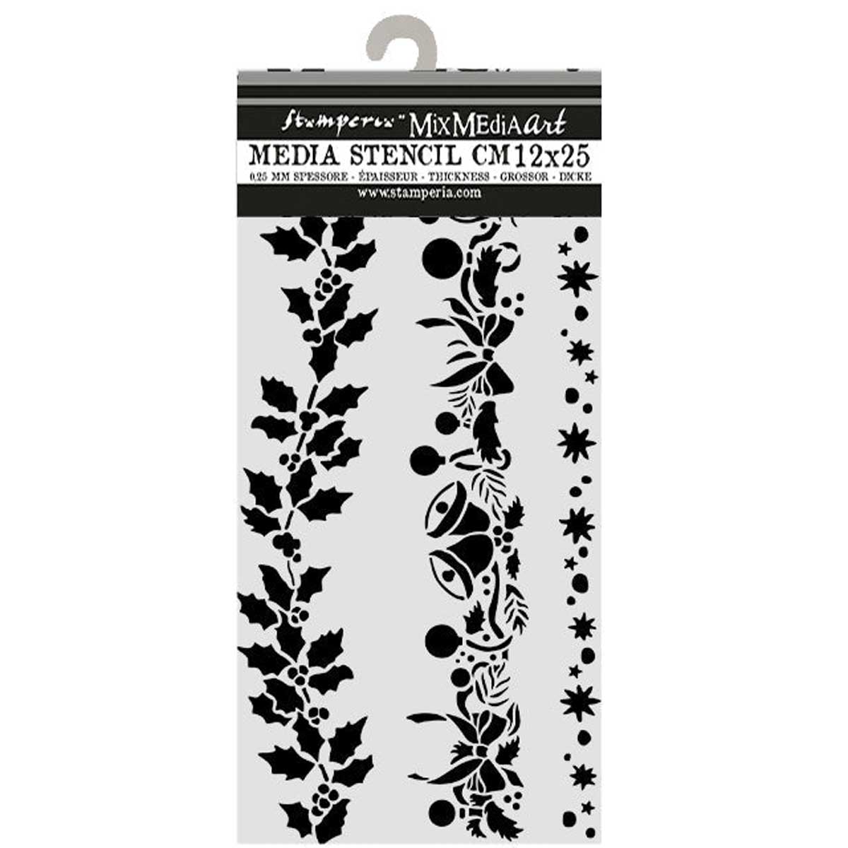 Stensill 12x25sm - Christmas Boarders