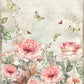 Ríspappír A4 - House of Roses roses and butterfly