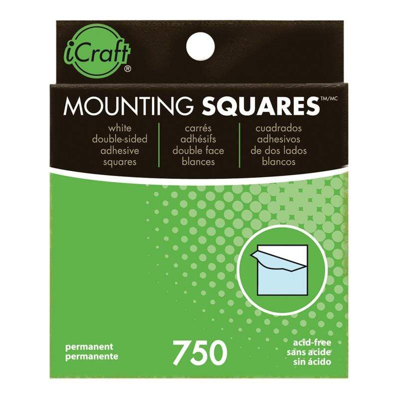 Mounting squares white