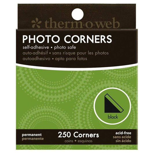 Self-Adhesive Photo Corners,black