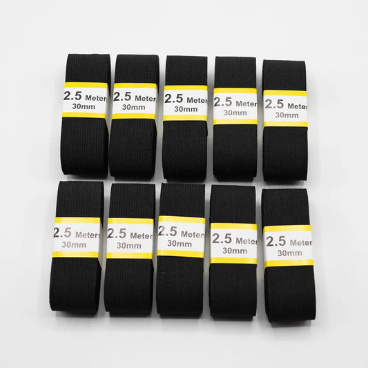 Teygja 30mm - Svört eða Hvít