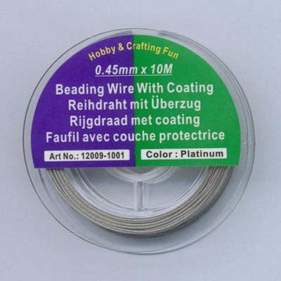 Beading wire with coating 0,45mm x 10m