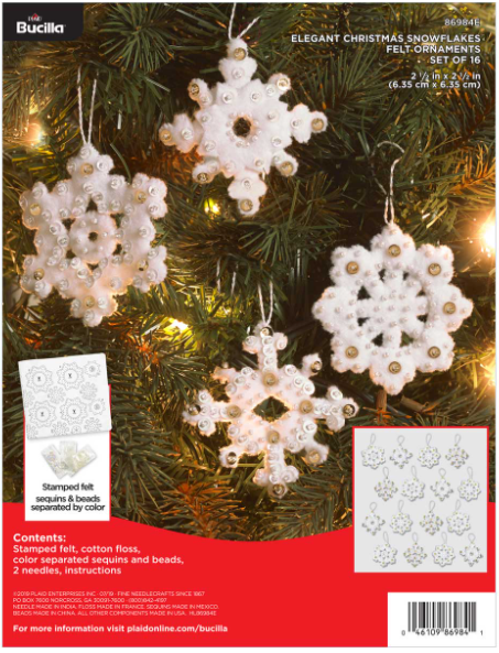 Bucilla - Elegant Christmas Snowflakes