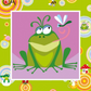 Útsaumur - Cross-stitch kit "Frog"