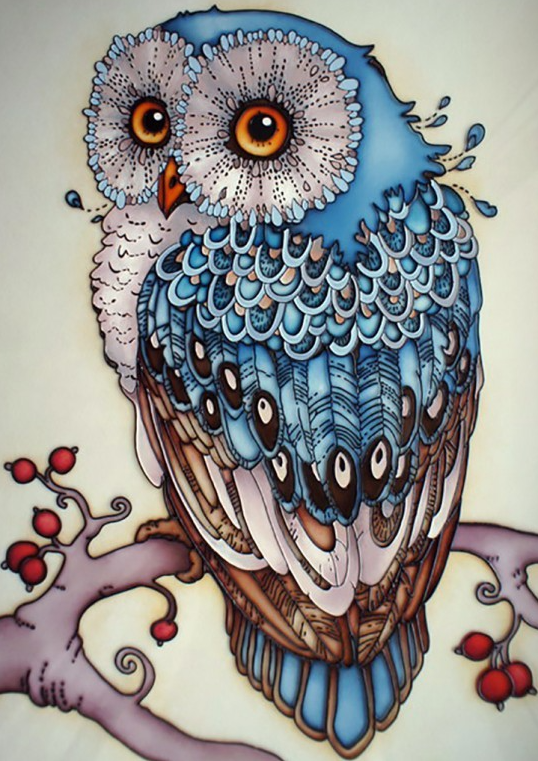 Diamond Painting - Blue Owl