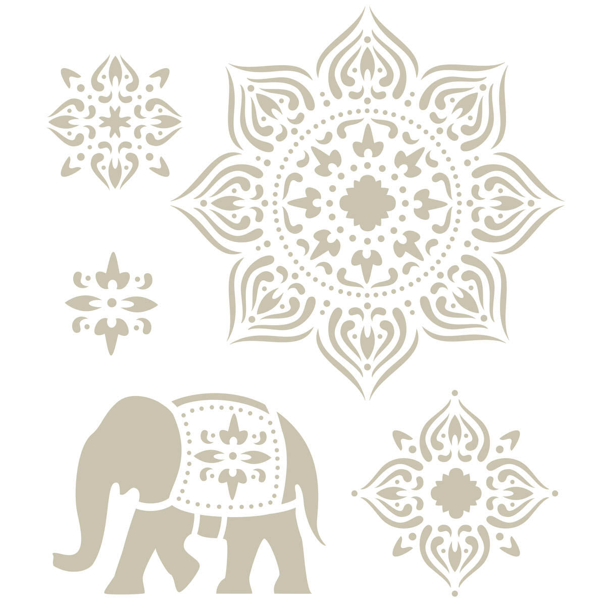 Stensill FA - Elephant & Mandala