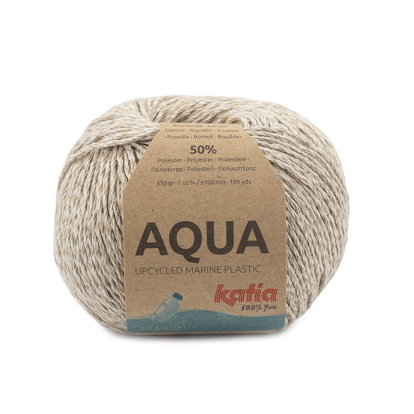 Katia Aqua Recycled cotton. 50co/50pl