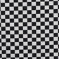 Bómullarjersey - Squares Black / White