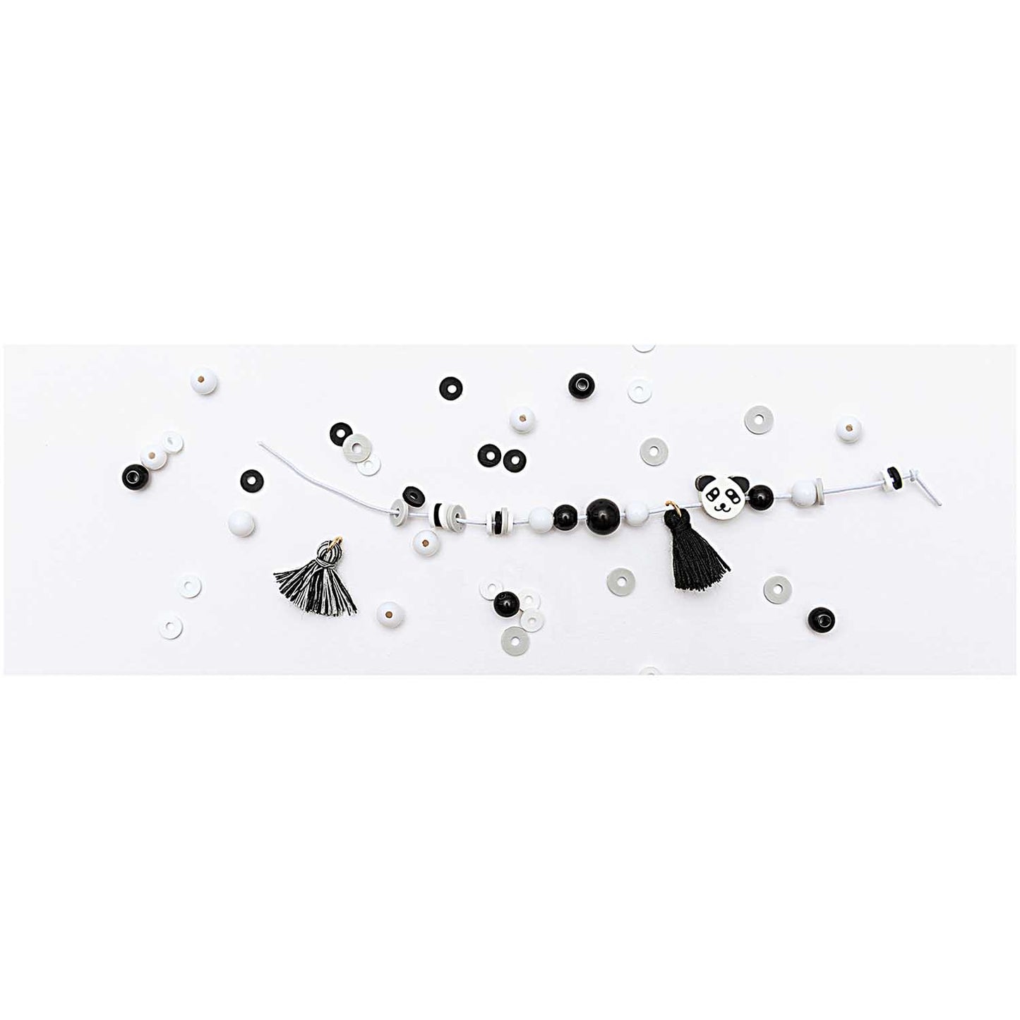 Perlur - Mini Bracelet Set Black and White