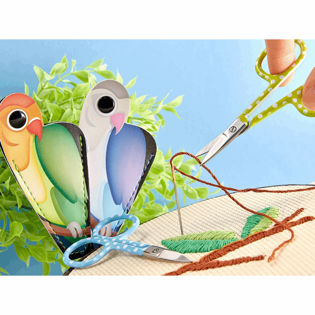 Skæri Parrot Embroidery