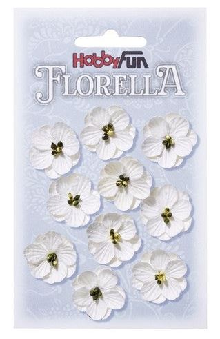 Florella Föndurblóm - Hvít "weiss"