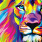 Diamond Painting - Rainbow Lion