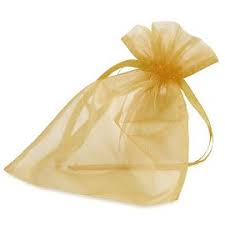 Pokar / Organza - Gull 12stk